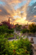 Disneyland Park, Paris, France - Magical sunset
