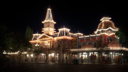 Disneyland Park, Paris, France - Midnight on Main Street