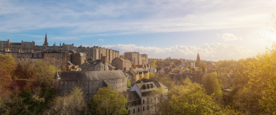 Edinburgh, Scotland - Dean Village Overview