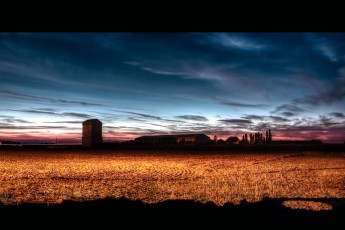 Yvelines, France - Night fields